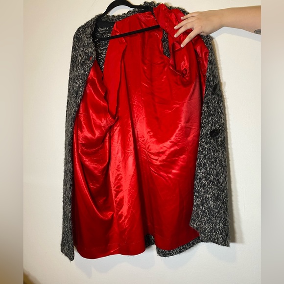 60s VTG Heather Grey Winter Coat - Picture 12 of 16